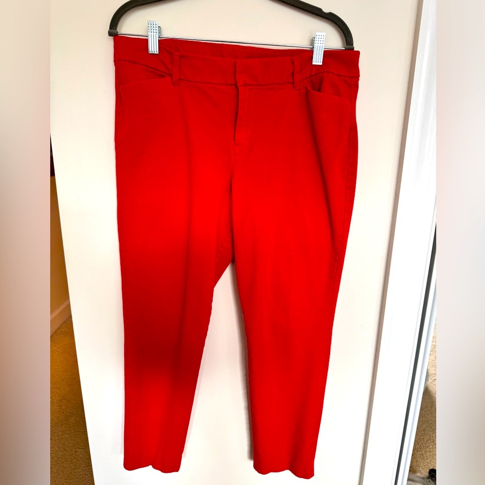 Red jeans/work pants, size 14 from Old Navy